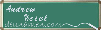 Andrew Weiel Visitenkarte